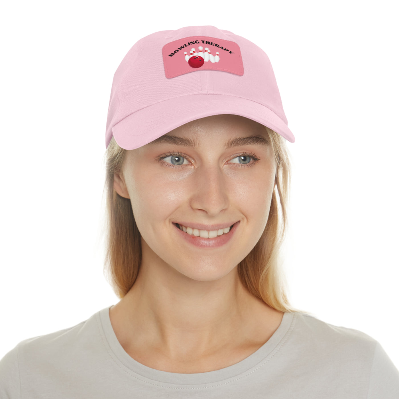 BOWLING THERAPY cap with Leather Patch