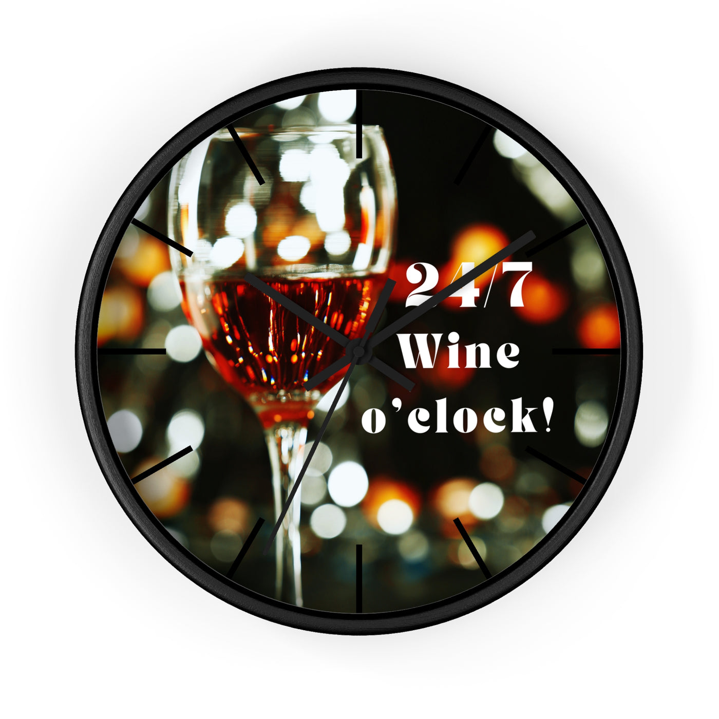 24/7 WINE TIME Wall Clock