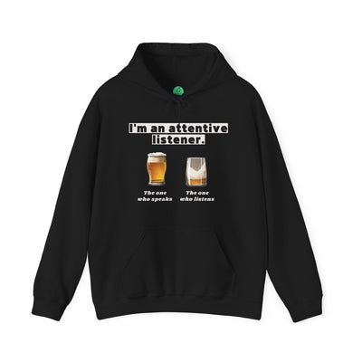 ATTENTIVE LISTENER Unisex Heavy Blend™ Hooded Sweatshirt