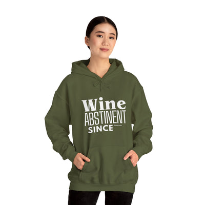 WINE ABSTINENT TOMORROW Unisex Heavy Blend™ Hooded Sweatshirt