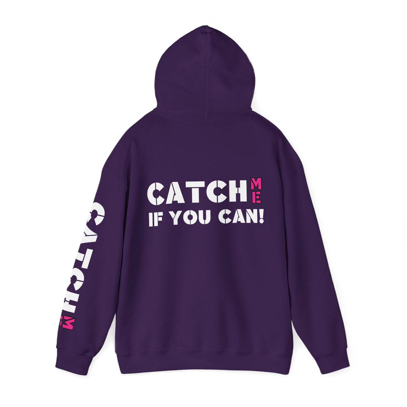 YES I RUN LIKE A GIRL. CATCH ME IF YOU CAN Unisex Heavy Blend™ Hooded Sweatshirt