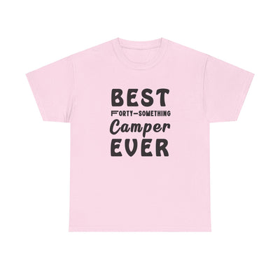 FORTY-SOMETHING CAMPER CHAMPION Unisex Heavy Cotton Tee