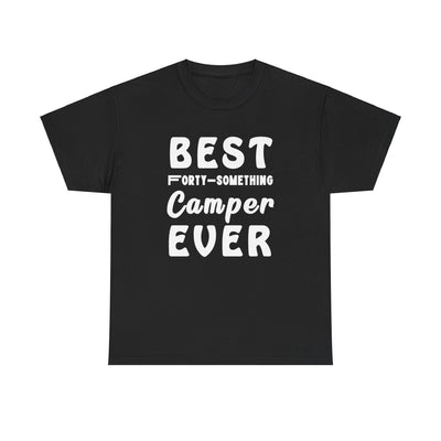 FORTY-SOMETHING CAMPER CHAMPION Unisex Heavy Cotton Tee