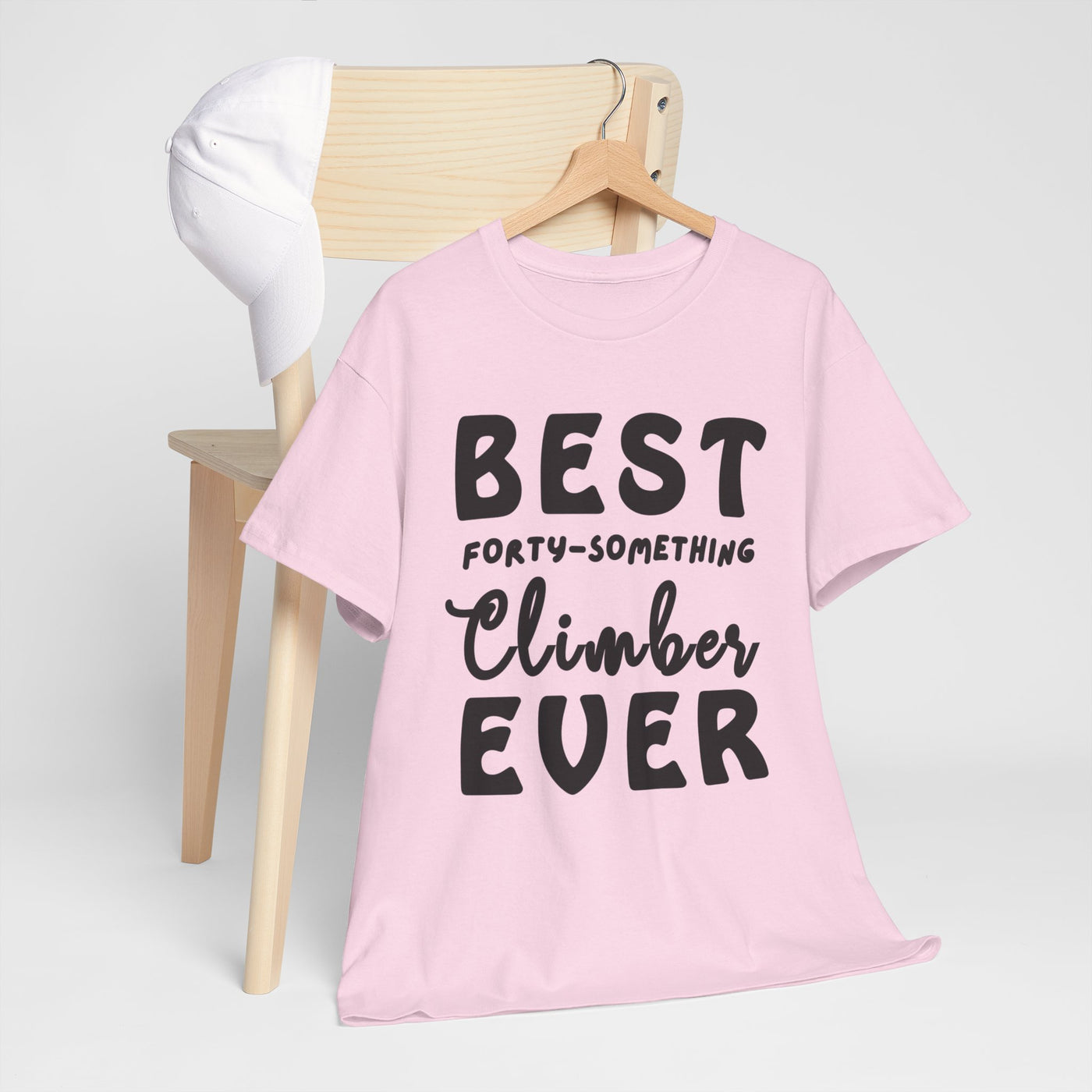 BEST FORTY-SOMETHING CLIMBER Unisex Heavy Cotton Tee