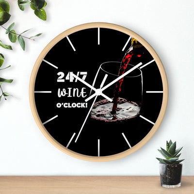 24/7 WINE TIME Wall Clock