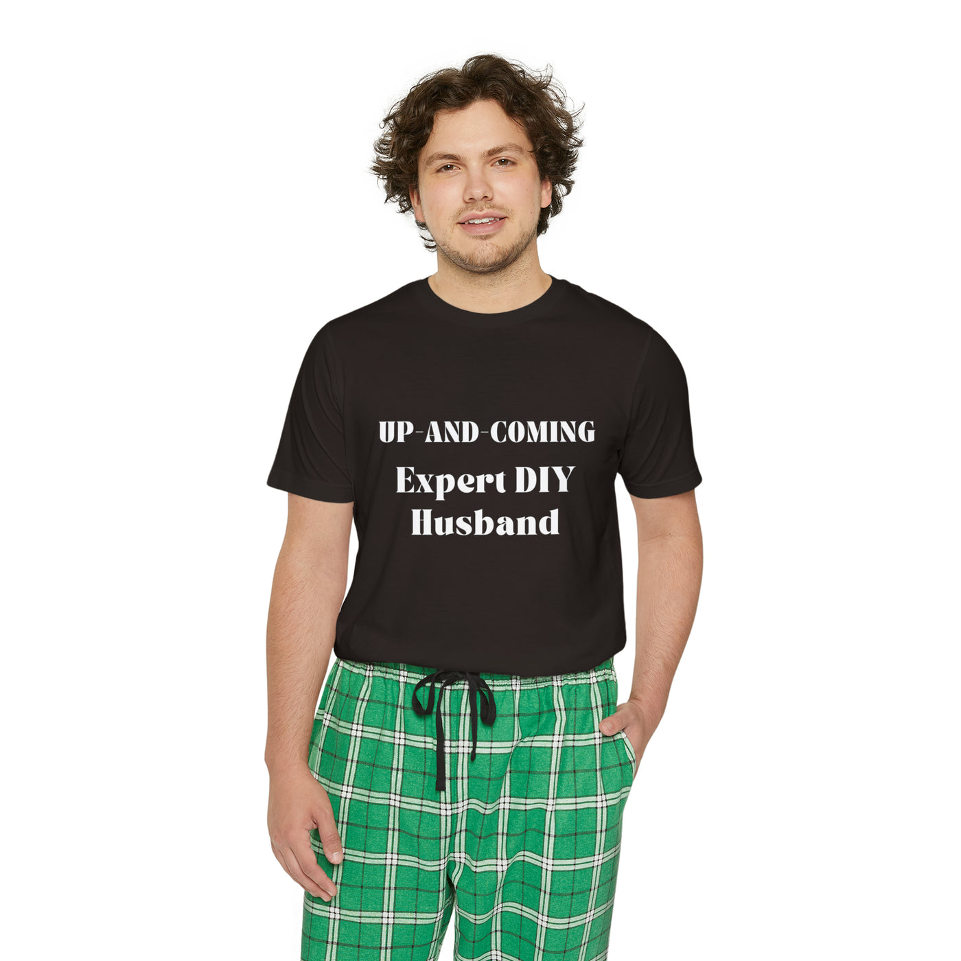 UP-AND-COMING EXPERT DIY HUSBAND Men's Short Sleeve Pajama Set