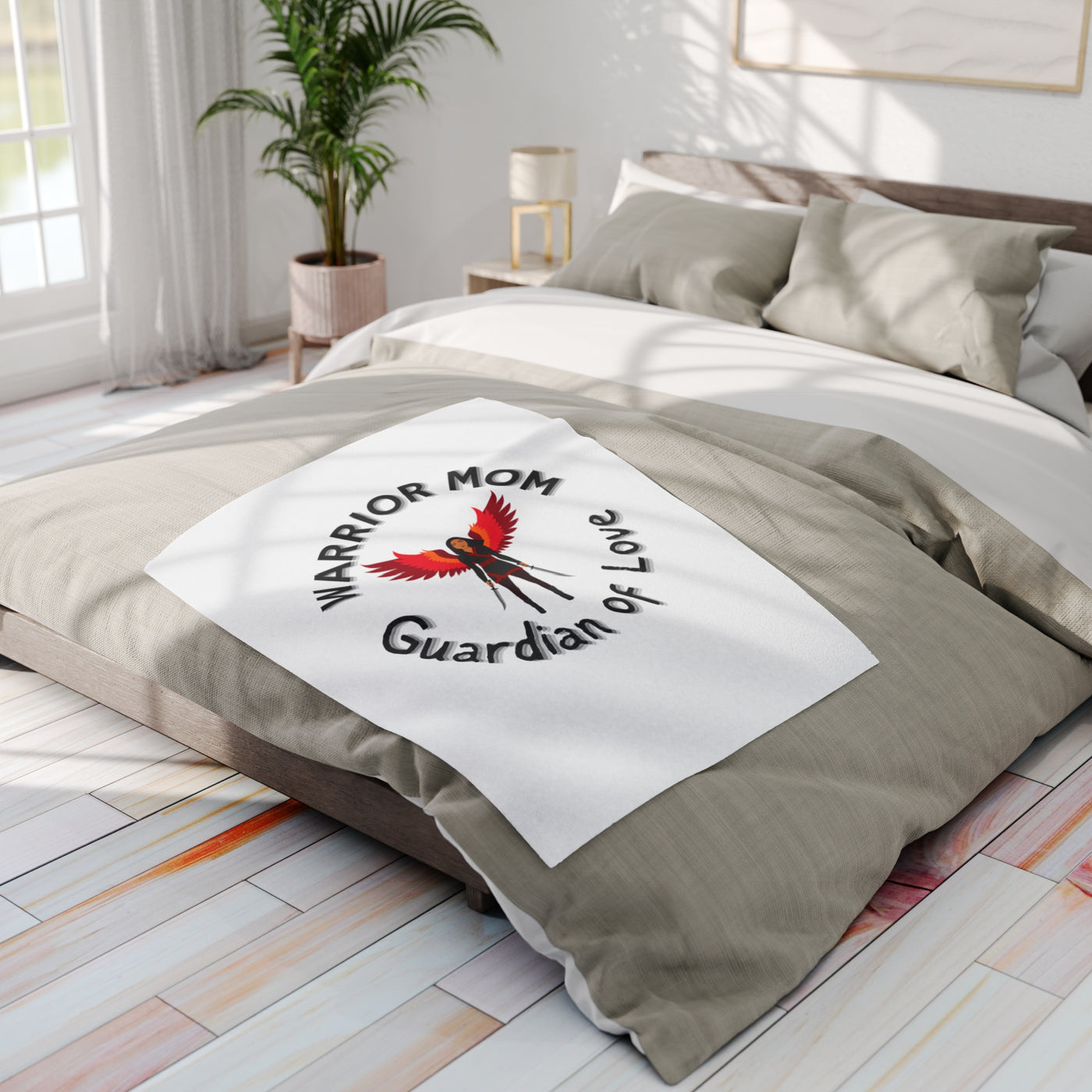 WARRIOR MOM Arctic Fleece Blanket