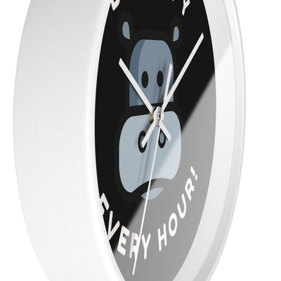 HIPPO HAPPINESS Wall Clock