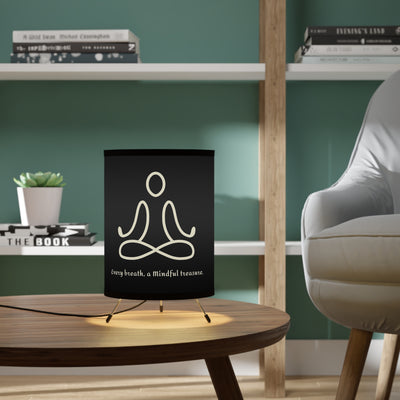 ZEN BREATH Tripod Shadow Lamp with High-Res Printed Shade