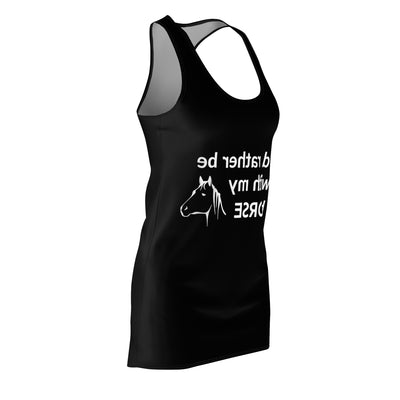 HORSE WHISPERER Women's Cut & Sew Racerback Dress (AOP)