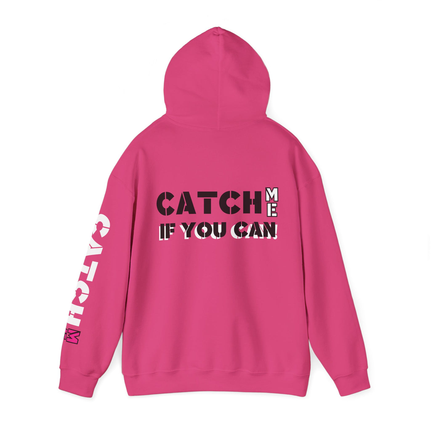 YES I RUN LIKE A GIRL. CATCH ME IF YOU CAN Unisex Heavy Blend™ Hooded Sweatshirt