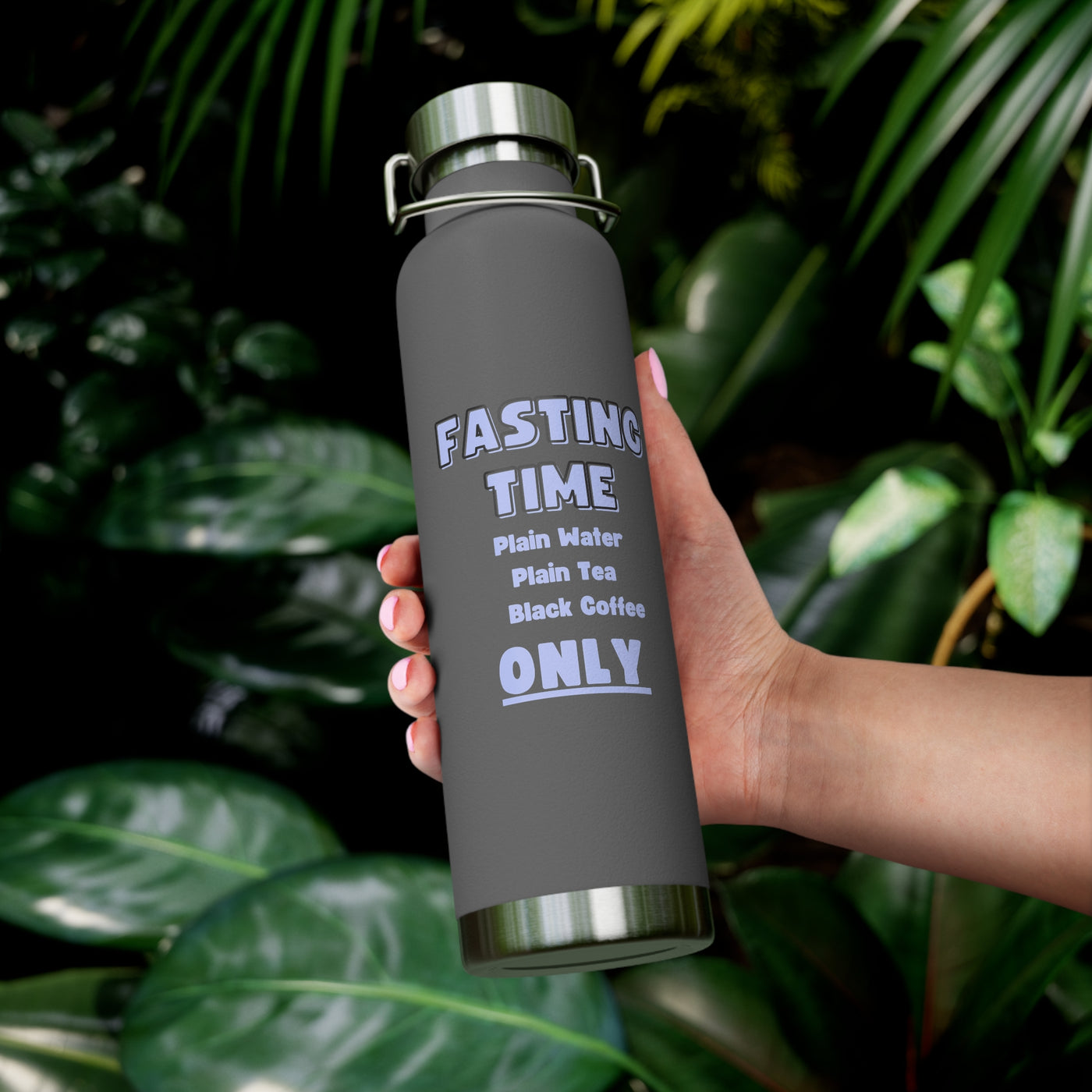 INTERMITTENT FASTING REMINDER Copper Vacuum Insulated Bottle, 22oz