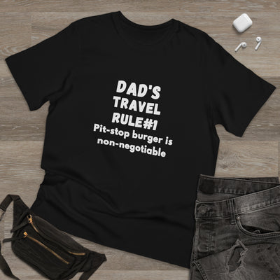 BURGER DAD'S TRAVEL RULE Unisex Deluxe T-shirt