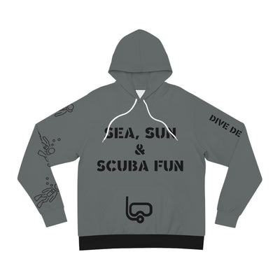DIVE DEEP, DIVE HAPPY Fashion Hoodie (AOP)