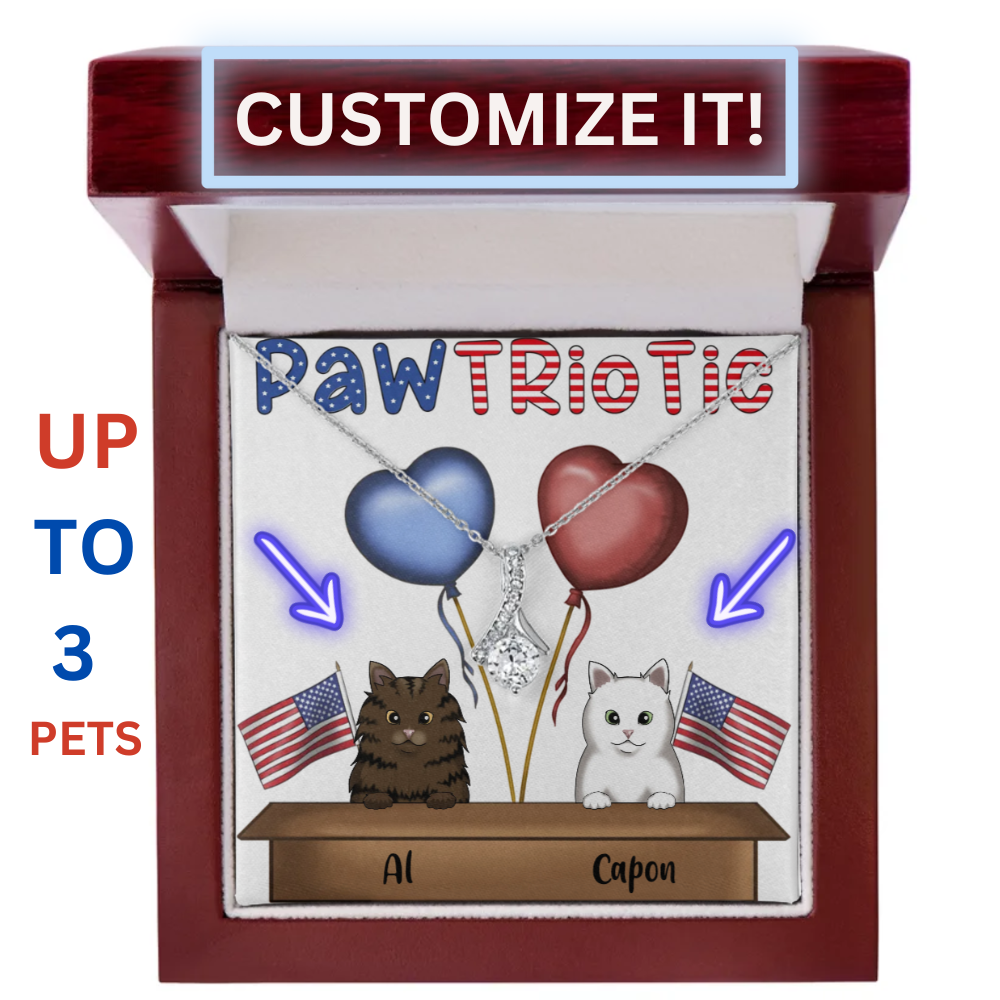 Independence Day - CUSTOMIZE IT - Pawtriotic Pet Mom - Alluring Beauty Necklace