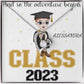 Graduation CLASS 2023 - CUSTOMIZE IT - Forever Love Necklace - 14k white gold finish