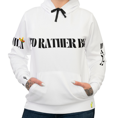 TEQUILA VIBES White Unisex Athletic Hoodie (AOP)