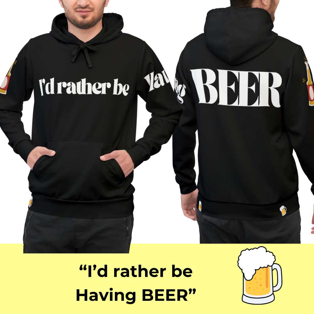 BEER VIBES Unisex Athletic Hoodie (AOP)