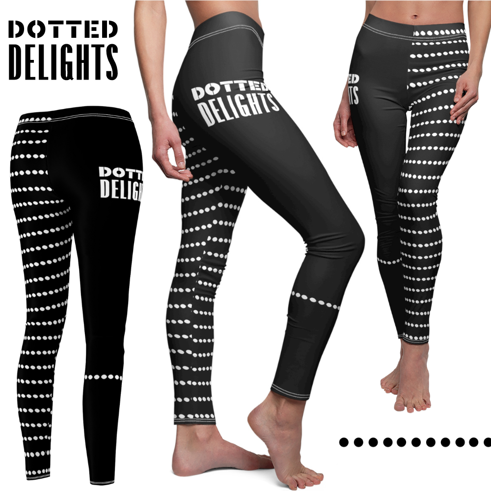 DOTTED DELIGHTS Women's Cut & Sew Casual Leggings (AOP)