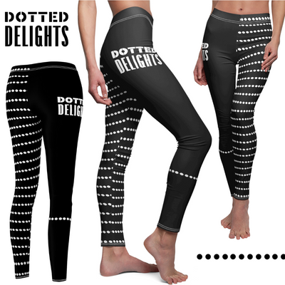 DOTTED DELIGHTS Women's Cut & Sew Casual Leggings (AOP)