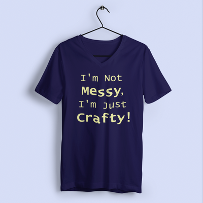 CRAFTY CHAOS Unisex Jersey Short Sleeve V-Neck Tee