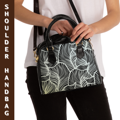 LUXURIOUS LEAF PATTERN Shoulder Handbag