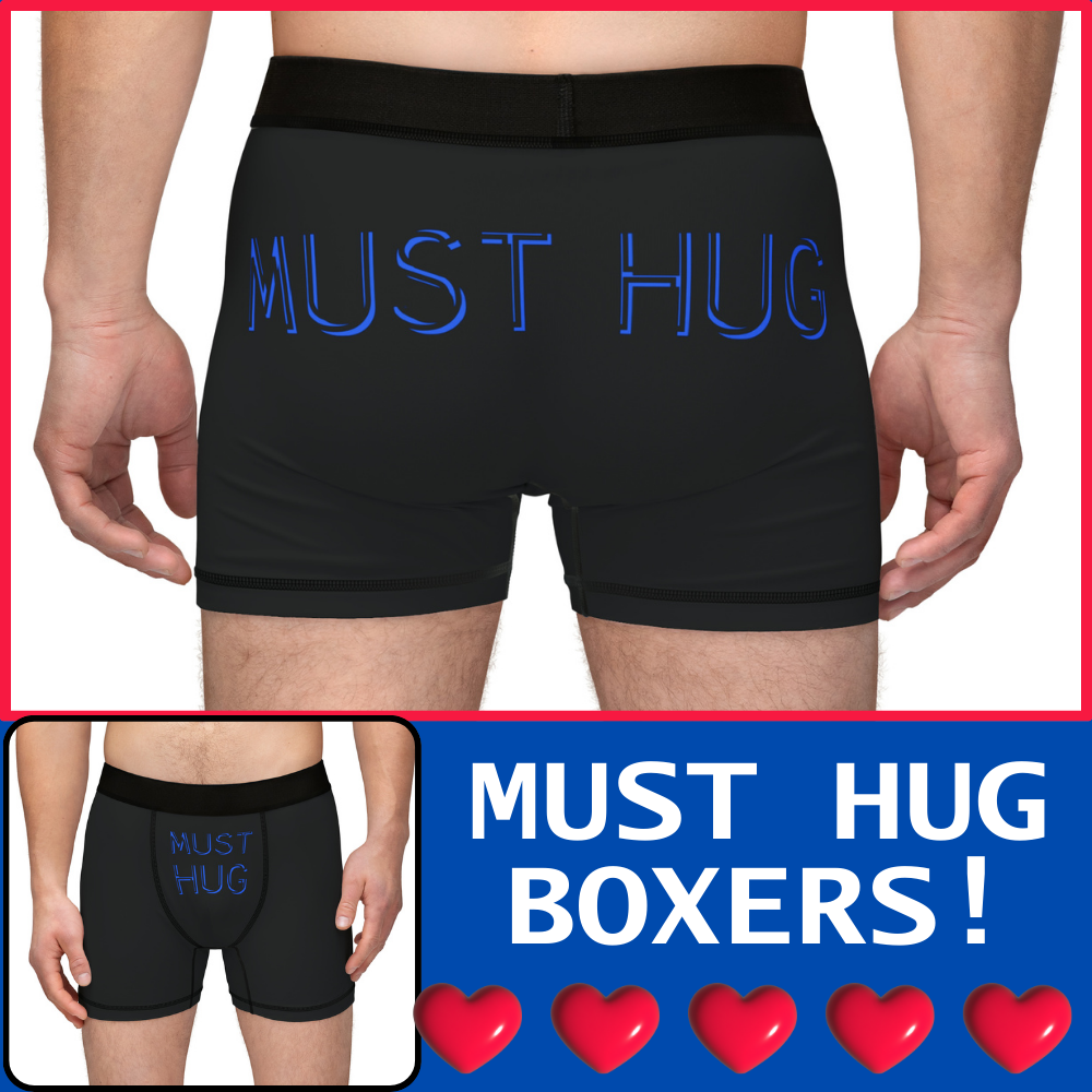MUST HUG Men's Boxers (AOP)