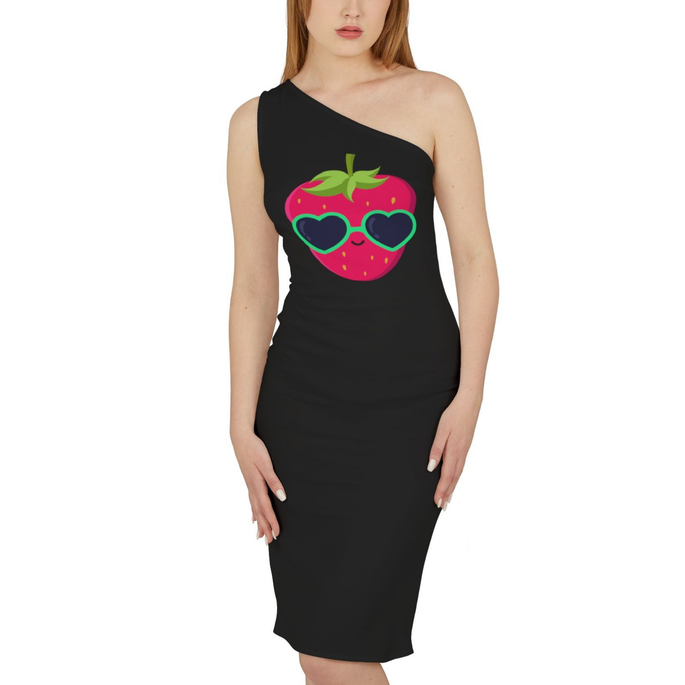 Strawberry Shoulder Dress (AOP)