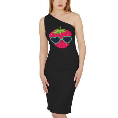 Strawberry Shoulder Dress (AOP)