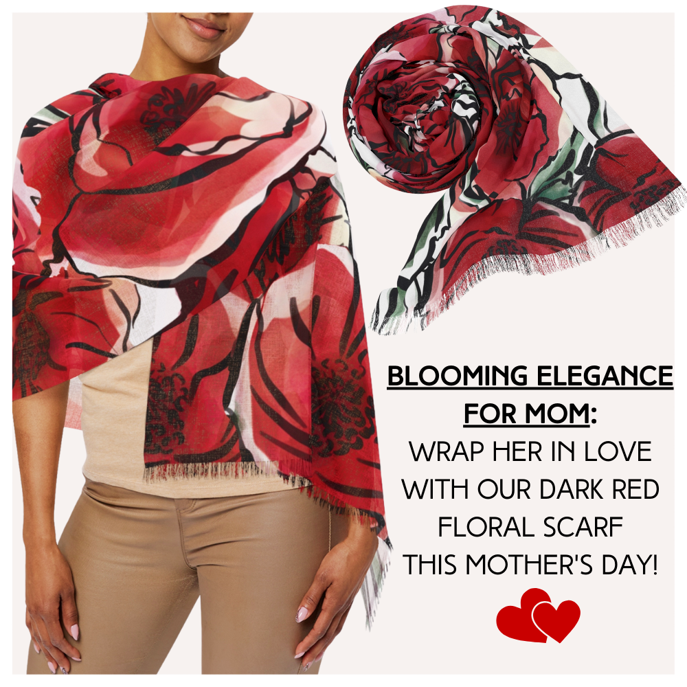 LAVISH BLOSSOMS Light Scarf - Perfect for Mom's Fresh Spring or summer nights!