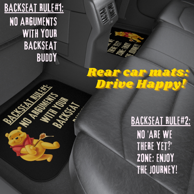 WINNIE BACKSEAT HARMONY Car Mats (2x Rear)