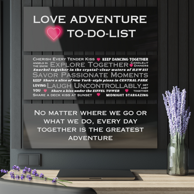 ENDLESS LOVE ADVENTURE -  Tryptic Acrylic Prints