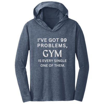 GYM WOES Triblend T-Shirt Hoodie