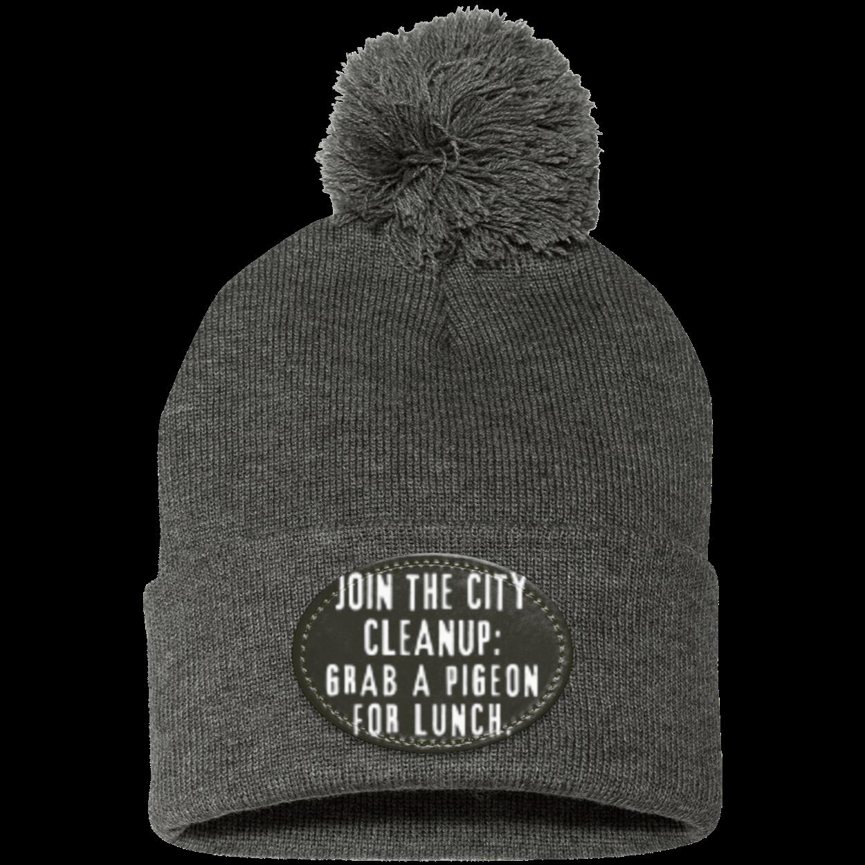 CITY CLEANUP CREW Pom Pom Knit Cap