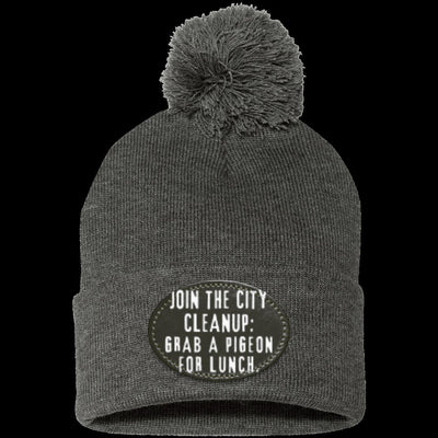 CITY CLEANUP CREW Pom Pom Knit Cap