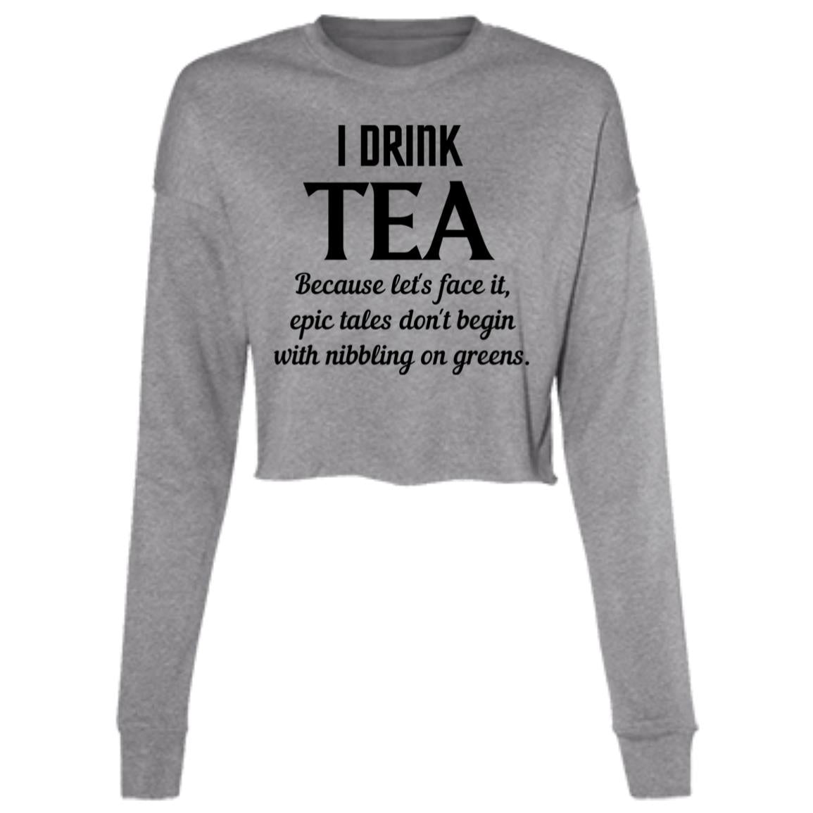 TEA TALES Ladies' Cropped Fleece Crew