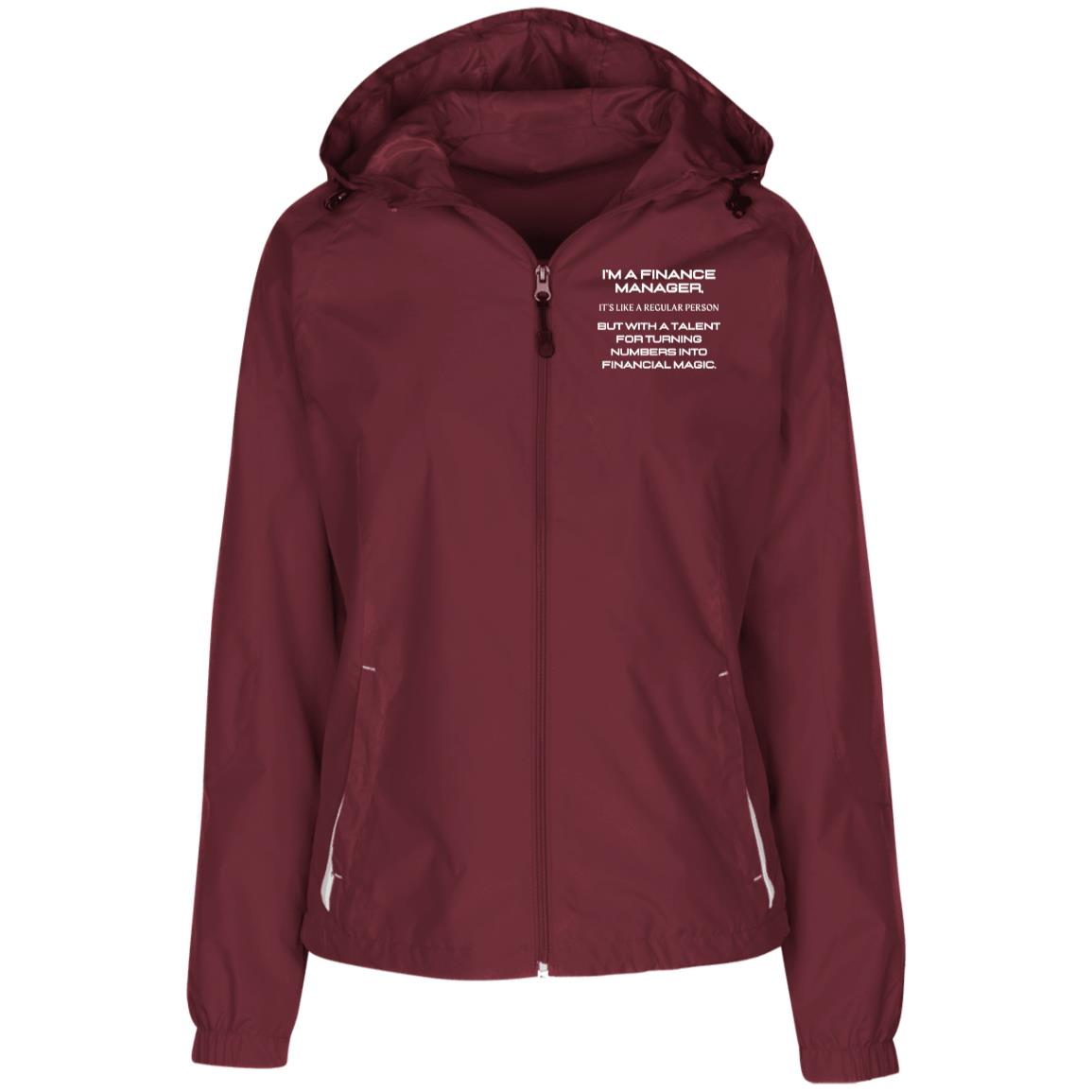 NUMBERS MAESTRO Ladies' Jersey-Lined Hooded Windbreaker