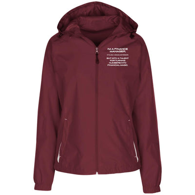 NUMBERS MAESTRO Ladies' Jersey-Lined Hooded Windbreaker