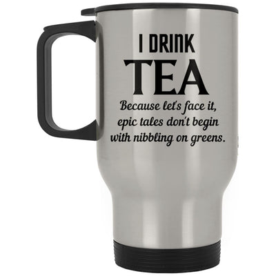 TEA TALES Silver Stainless Travel Mug