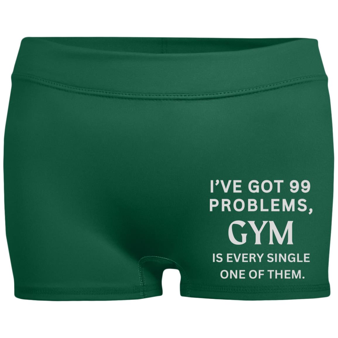 GYM WOES Ladies' Fitted Moisture-Wicking Shorts