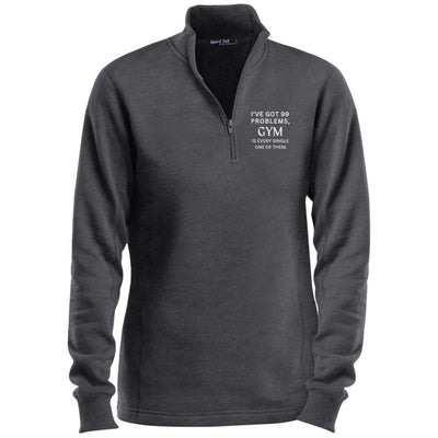 GYM WOES Ladies 1/4 Zip Sweatshirt