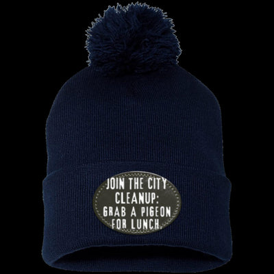 CITY CLEANUP CREW Pom Pom Knit Cap