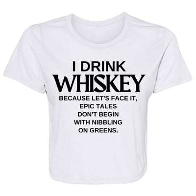 WHISKEY CHRONICLES Ladies' Flowy Cropped Tee