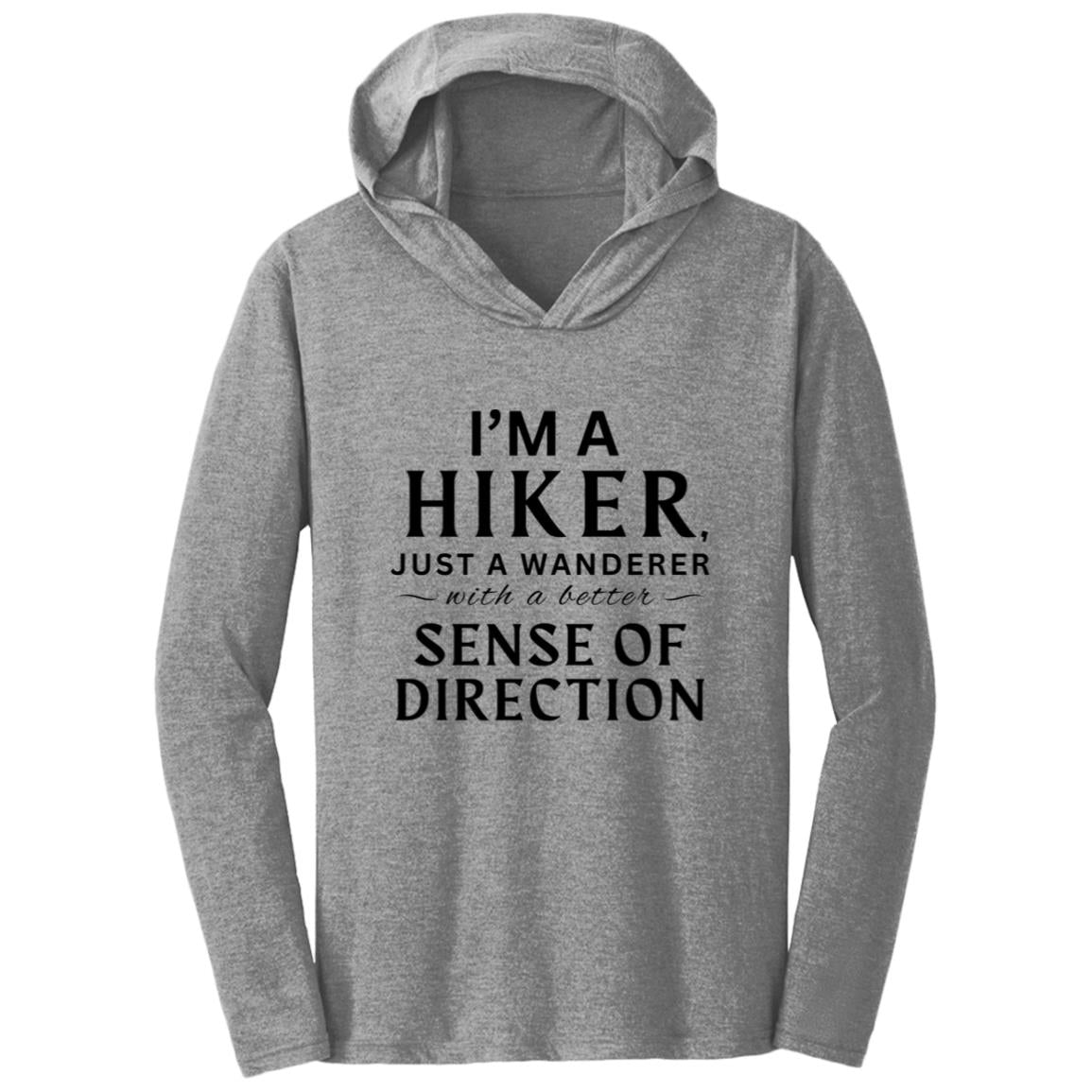 WANDERING HIKER WISDOM  Grey Frost Men's Triblend T-shirt Hoodie