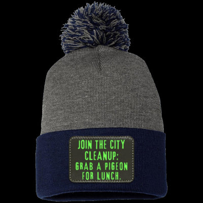 CITY CLEANUP CREW Pom Pom Knit Cap