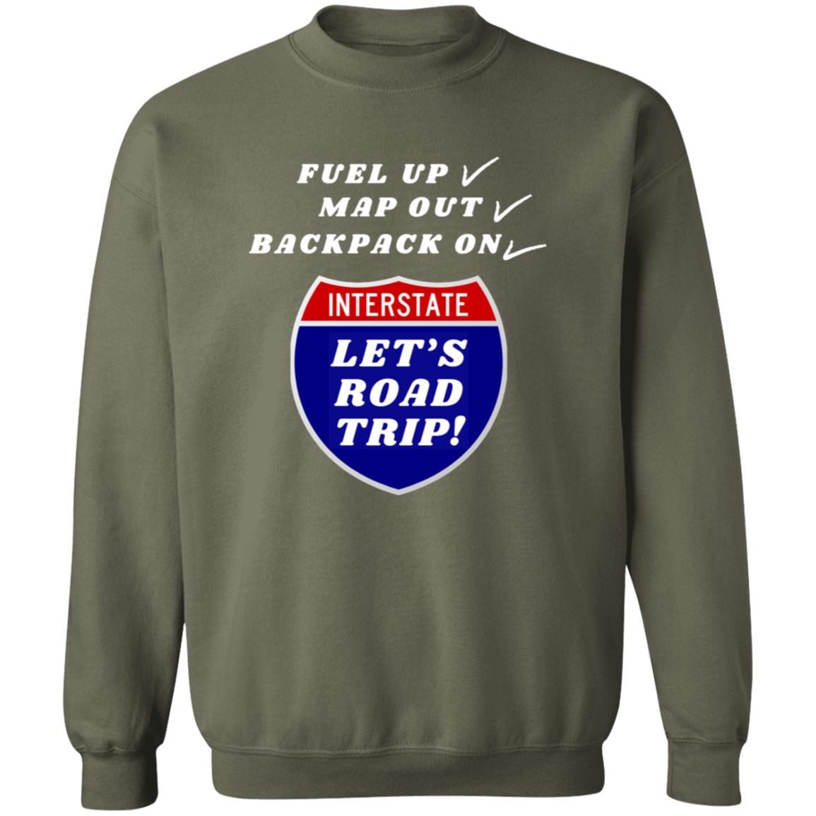 ROAD TRIP READY Crewneck Pullover Sweatshirt