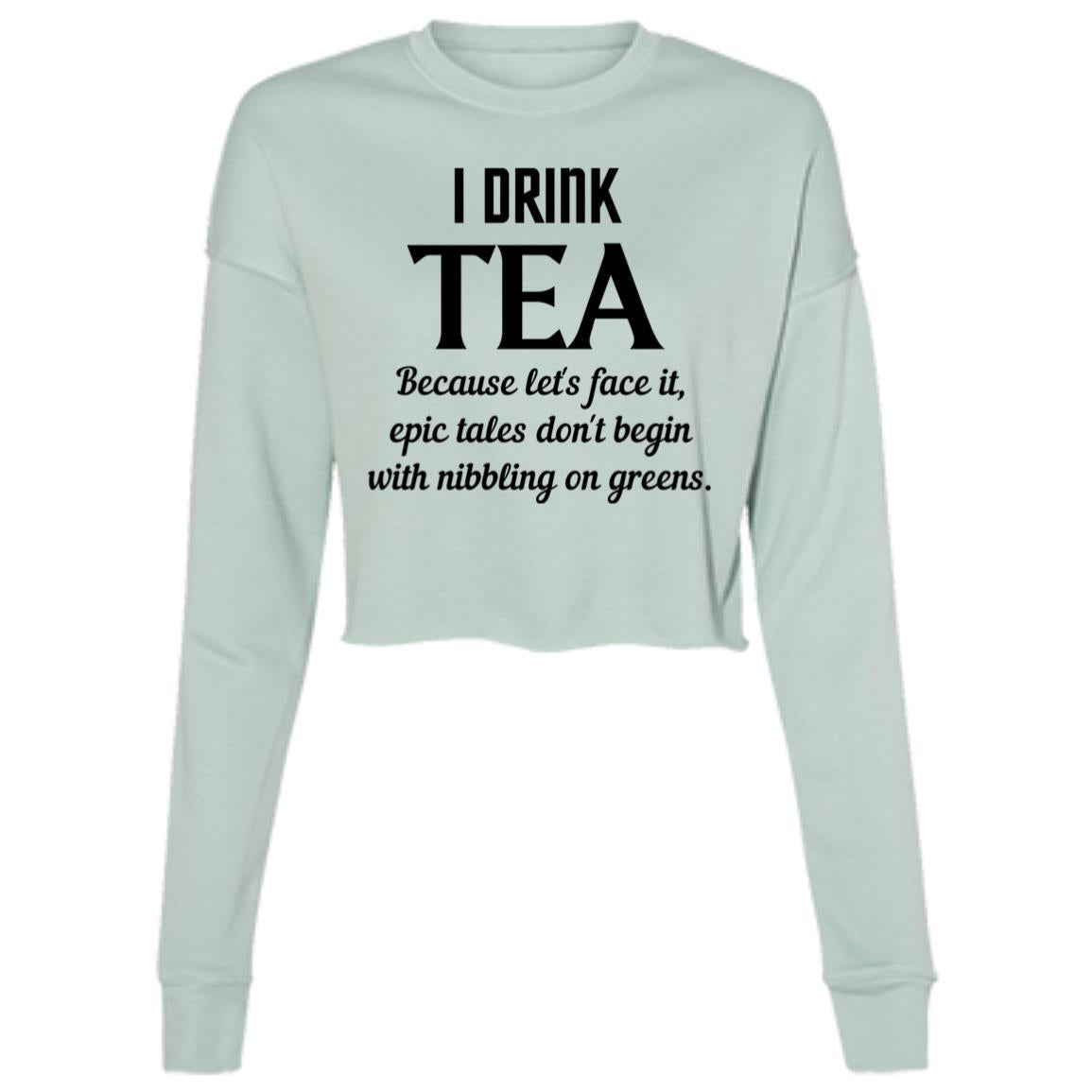 TEA TALES Ladies' Cropped Fleece Crew