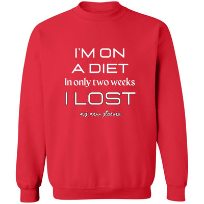 DIET DILEMMA Pullover Crewneck Sweatshirt 8 oz (Closeout)