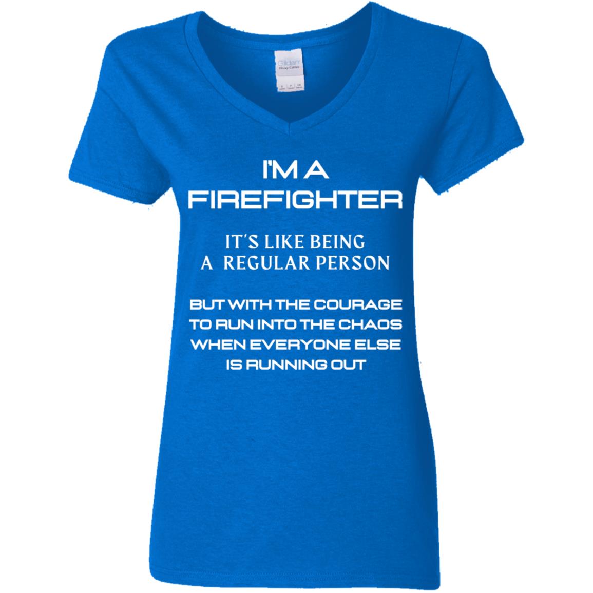 COURAGE IGNITED Ladies' . V-Neck T-Shirt