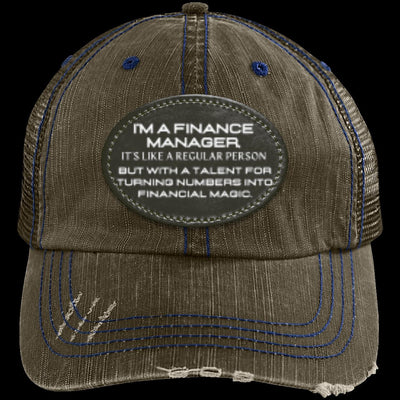 NUMBERS MAESTRO Distressed Unstructured Trucker Cap